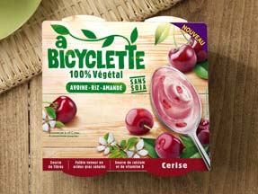 Naming du dessert Végétal A bicyclette par Bessis. Un nouveau nom très rupturiste dans l’univers de l’ultra frais